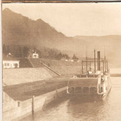 Photograph, Cascade Locks and Canal, Sternwheeler