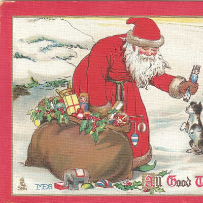 Postcard, Christmas, 1913