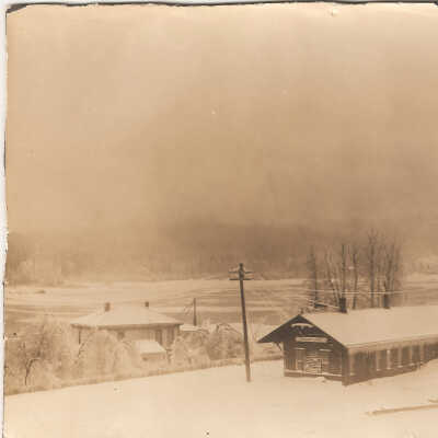 Photograph, Winter, Cascade Locks, 1907,