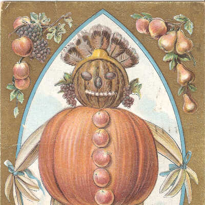 Postcard, Thanksgiving, 1910
