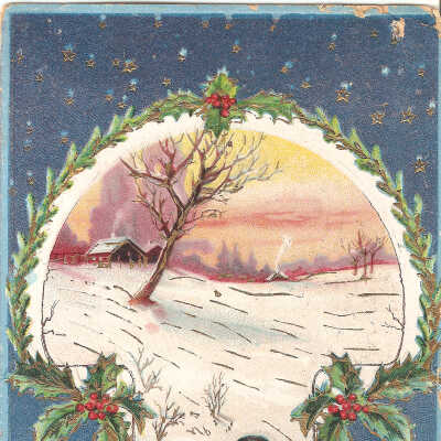 Postcard, Christmas, 1907