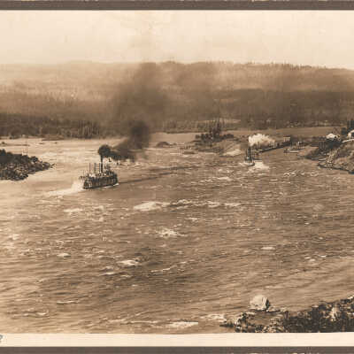 Photograph, Sternwheelers, Cascade Locks and Canal, 1908