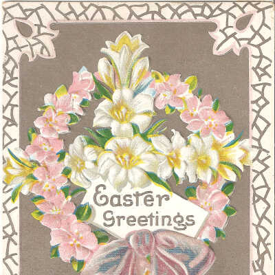 Postcard, Easter, 1910