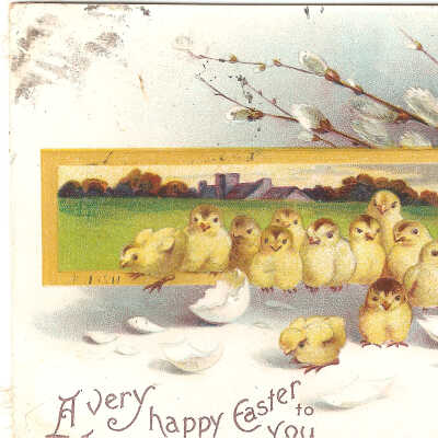Postcard, Easter,