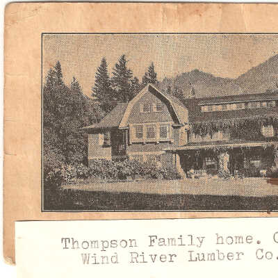 Business Card, Thompson Family Home