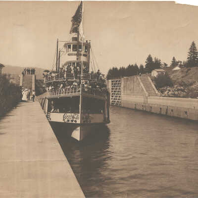 Photograph, Cascade Locks and Canal, Bailey Gatzert
