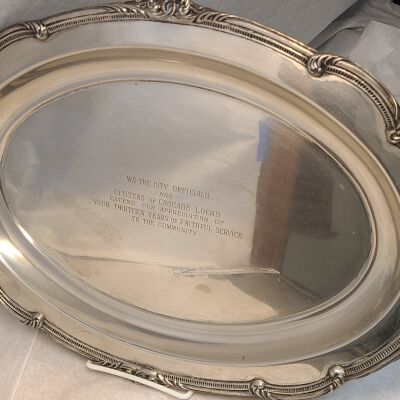 Plate, Silver, Award