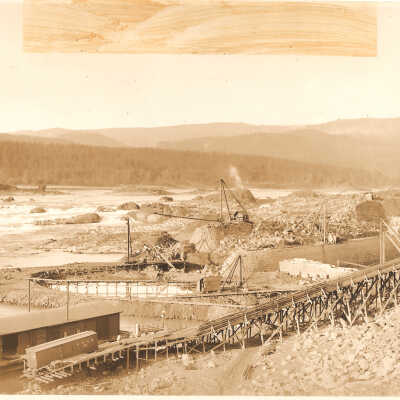 Photograph, Construction, Cascade Locks and Canal,