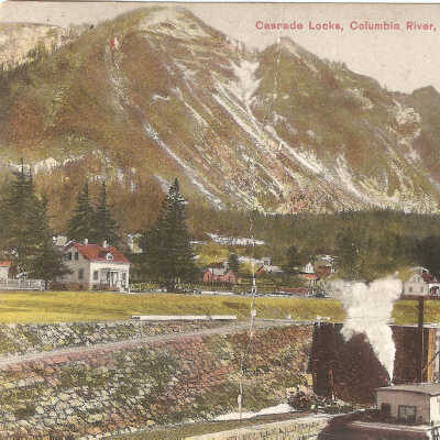 Postcard, Cascade Locks and Canal