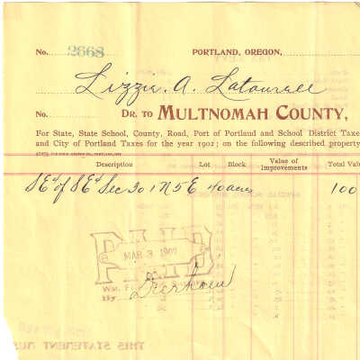 Taxes, 1901 F