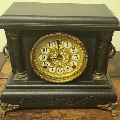 Clock, Mantel, Gilbert Clock Co. RADIOACTIVE!