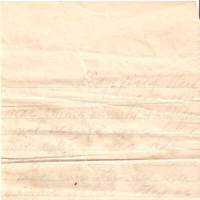 Letter, From Mamma and Rina to Emma.