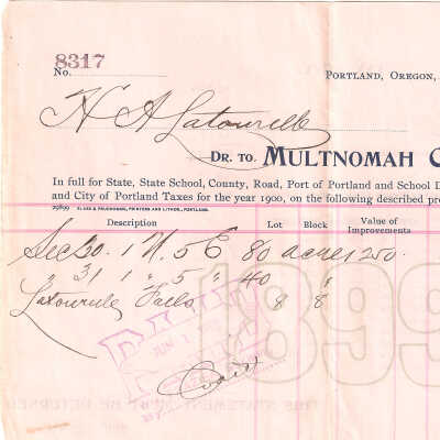 Taxes, 1899, Latourell