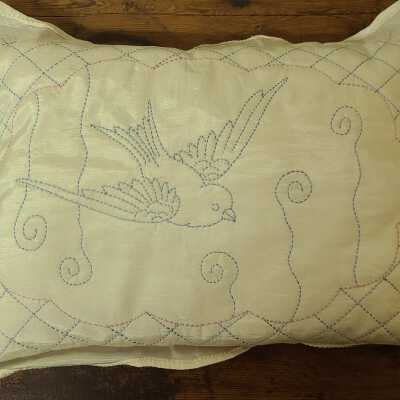 Pillow, Blue Bird