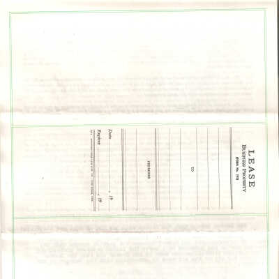 Document, Latourell Estate, Lease