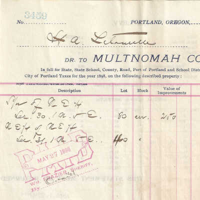 Taxes, 1898, Latourell