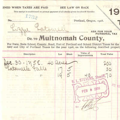 Taxes, 1907, Latourell