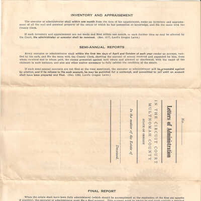 Document, Estate of Grace Latourell