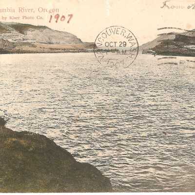 Post Card, Upper Columbia River, 1907