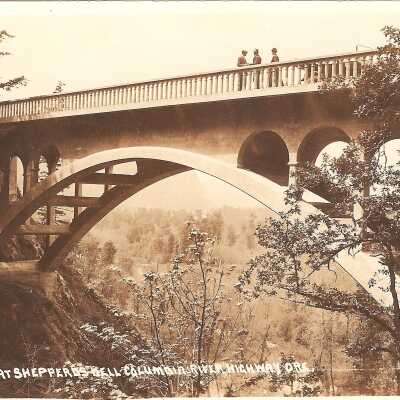 Postcard, Bridge at Shepperd's Dell
