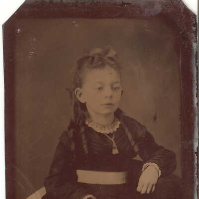 Photo, Tintype, Young Girl