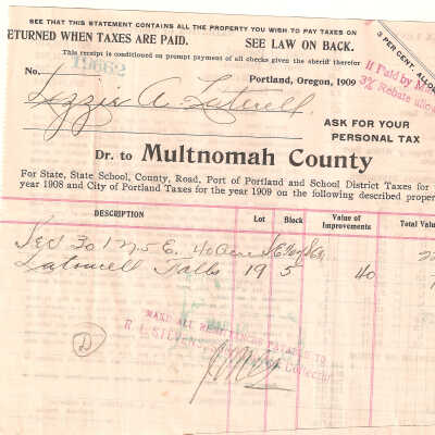 Taxes, 1908, Latourell