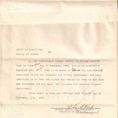 Document, Transfer of Mortgage, Latourell Estate