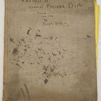 O.R.&N. Co. Payroll Ledger 1906-1910