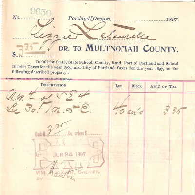 Taxes, 1897, Latourell