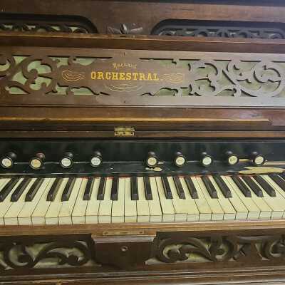 View of Keys and Knobs. Packard Orchestral.