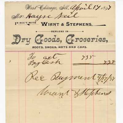 Receipt, Wiant & Stephens