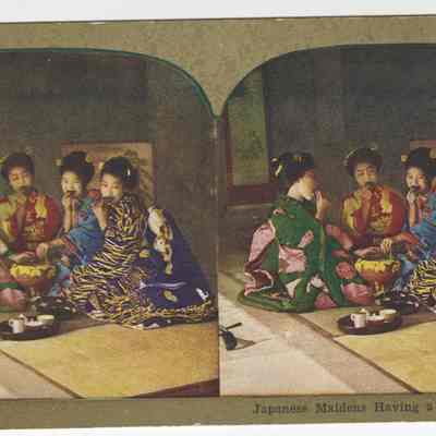 c - "Japanese Maidens having a Jolly Tea Party"