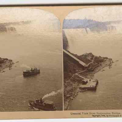 K – “General View from Suspension Bridge, Niagara Falls, USA” 1894