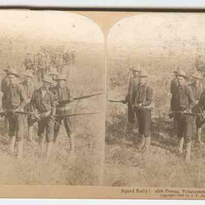 d - "Squad Rally! 16th Penna. Volunteers - Porto Rican Army"