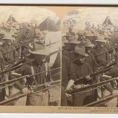 e - "Charge Bayonets! 1st Kentucky Volunteers - Porto Rican Army"