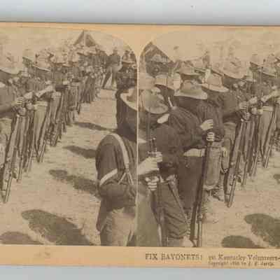 f - "Fix Bayonets! 1st Kentucky Volunteers - Porto Rican Army"