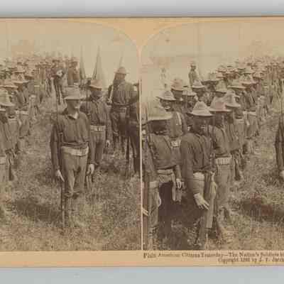 g - Plain American Citizens Yesterday - The Nation's Soldiers Today - Always ready for a foe."