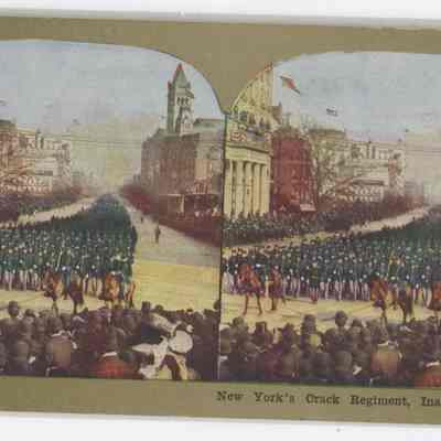 b - "New York's Crack Regiment, Inauguration Parade"