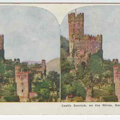 b- "Castle Soonick, on the Rhine, Germany"