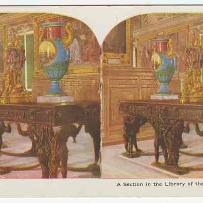 e - "A Section in the Library of the Vatican, Rome"