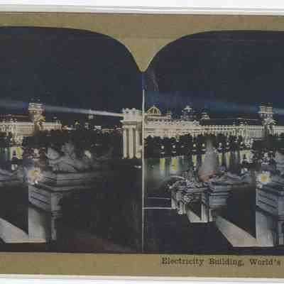 b - "Electricity Building, World's Fair, St. Louis"