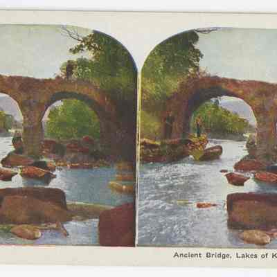 d - "Ancient Bridge, Lakes of Killarney, Ireland"