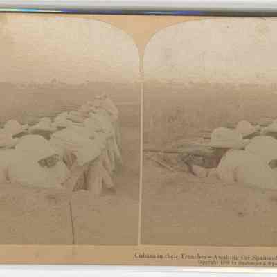e – “Cubans in their trenches – Awaiting the Spaniards – Pinar del Rio, Cuba”