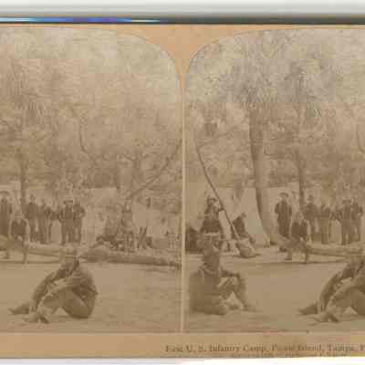 f – “First US Infantry Camp, Picnic Island, Tampa Fla, USA”