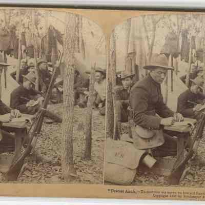 j – “Dearest Annie , - To-morrow we move on toward Santiago where we expect a hard battle”