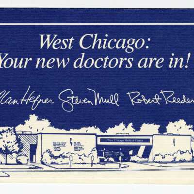 Card, Announcement, West Chicago Medical Center