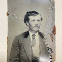 Handcolored 1/2 view portrait of gentleman