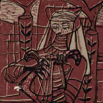Mujer con Lira (Woman with Lyre)