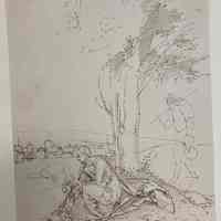 Durer Reproduction (Woman and Child Under Tree)