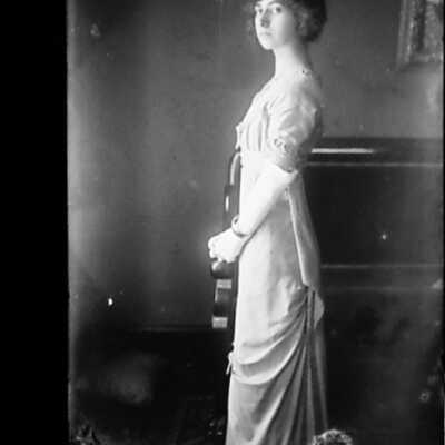 Young Woman Wearing Evening Dress